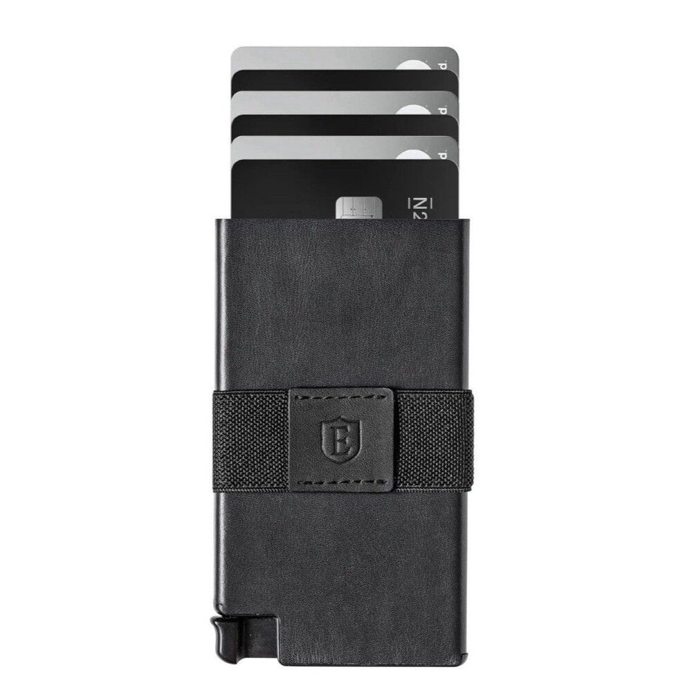 NEW SEALED Ekster Senate Pop Up Wallet Men's Nappa Black RFID Leather